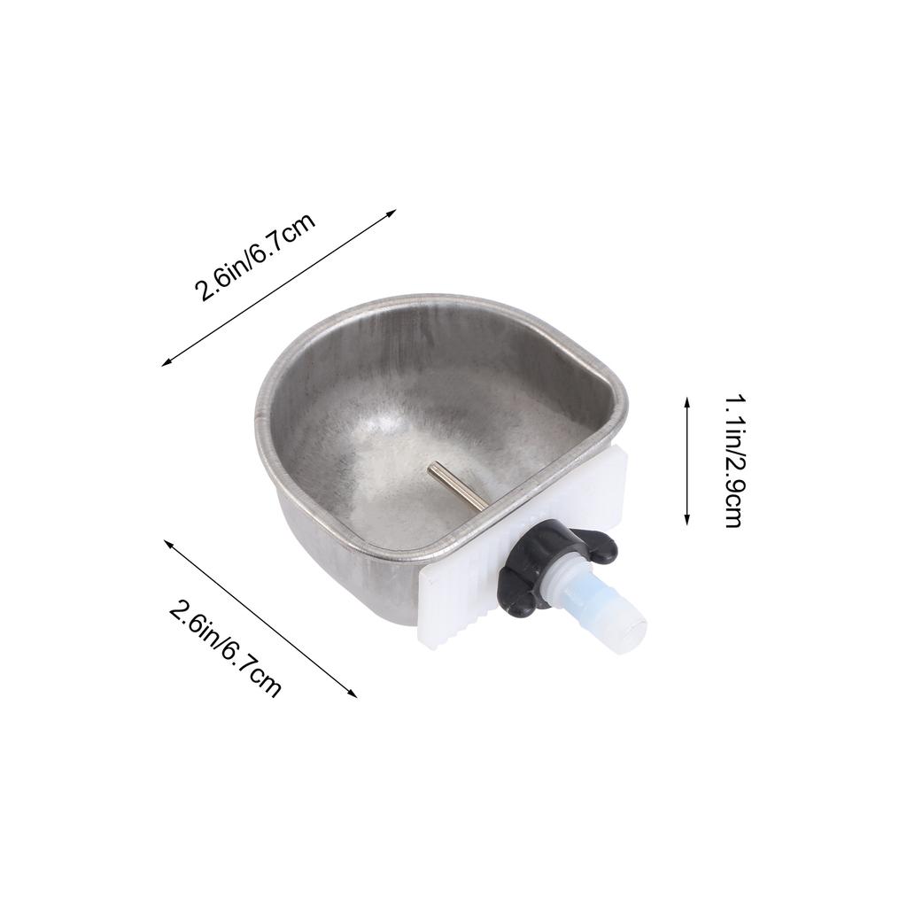 2 комплекта контейнерная поилка для кроликов, фонтан для воды, бутылки из нержавеющей стали, диспенсер для кур, пластиковая кормушка