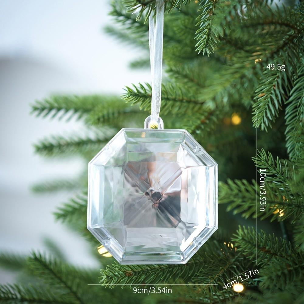 Multicolor Christmas Tree Glitter Gemstone Hanging Ornaments Holiday Decorations