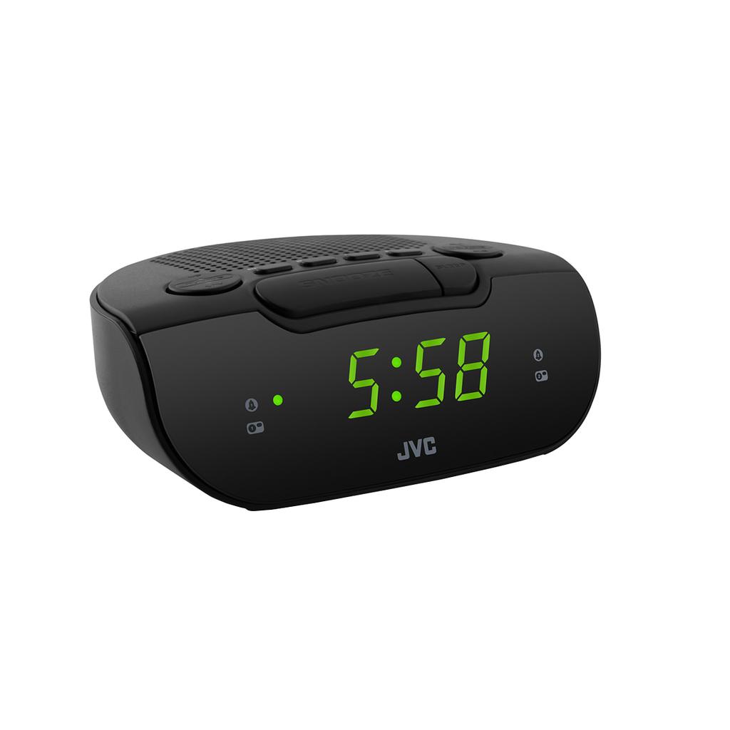 Jvc Ra-E111B Am/Fm 0.3W 2 Alarms Sleep Snooze Clock Radio Black