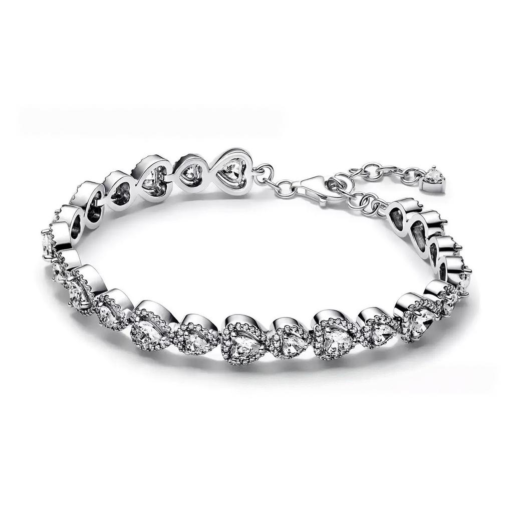 Adjustable Round Bead Bracelet S925 Pure Silver Heart Snake Bone Bracelet Charm DIY Accessories For Women's Gifts