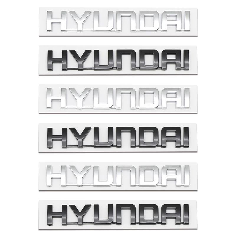 3D ABS Car Letter Logo Sticker Tail Bumper Badge Auto Rear Trunk Emblem Decals For Hyundai Accent Santafe Sonata IX35 I20 I30 TT36
