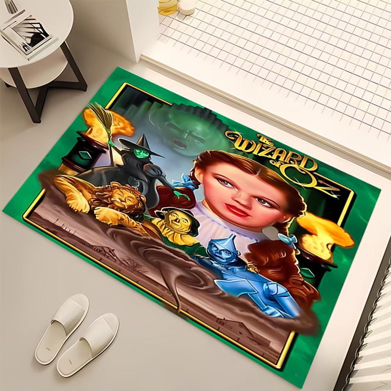 1pc The Wizard of Oz Print Area Rug - Soft, Washable Non-Slip Indoor Mat, Living Room, Home Office Decorative Rug,Office Decorative