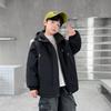 Парка для мальчиков, утепленная флисом, утолщенная: Теплое, свободное зимнее пальто для детей