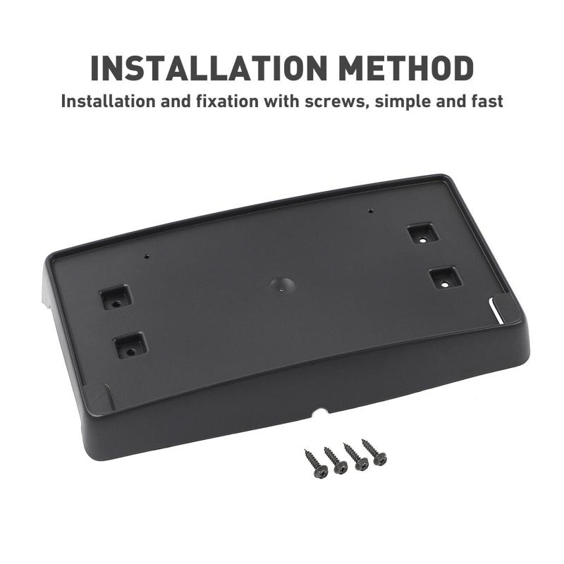 Car Front Bumper License Plate Mounting Bracket Rear License Plate Holder Fit for Jeep Wrangler JL/JT