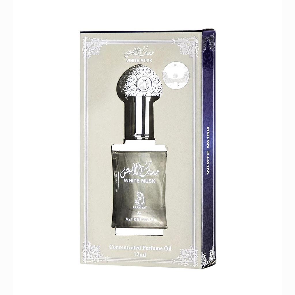 Концентрированное парфюмерное масло Arabiyat Белый мускус 12 мл | Безалкогольное масло для мужчин и женщин (унисекс)