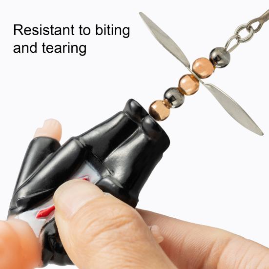 Вращающаяся рыболовная приманка с тройником, устойчивая к разрыву, защищенная от укусов, компактный дизайн, портативная, поверхностная, блесна-лепесток, твердая приманка