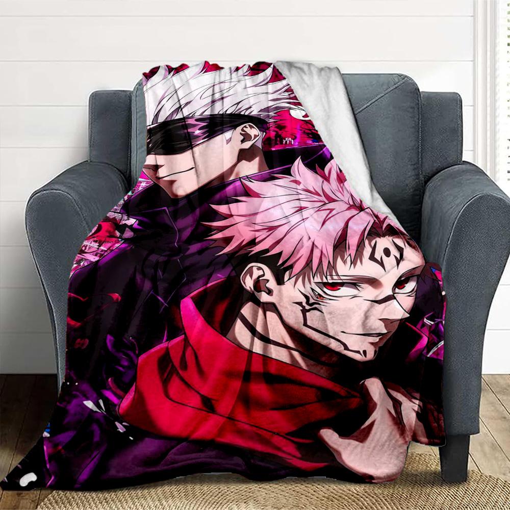 Jujutsu Kaisen Flannel Blanket Throw Blanket Soft Warm Sofa Bed Camping home Decor Unique Christmas Gift C9261767