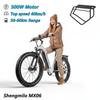 Shengmilo MX06 Electric Bike, Hydraulic Disc Brakes, 48V 17.5Ah Removable Battery, 26" Fat Tires, 60km Range, Unisex City and All-Terrain Ebike