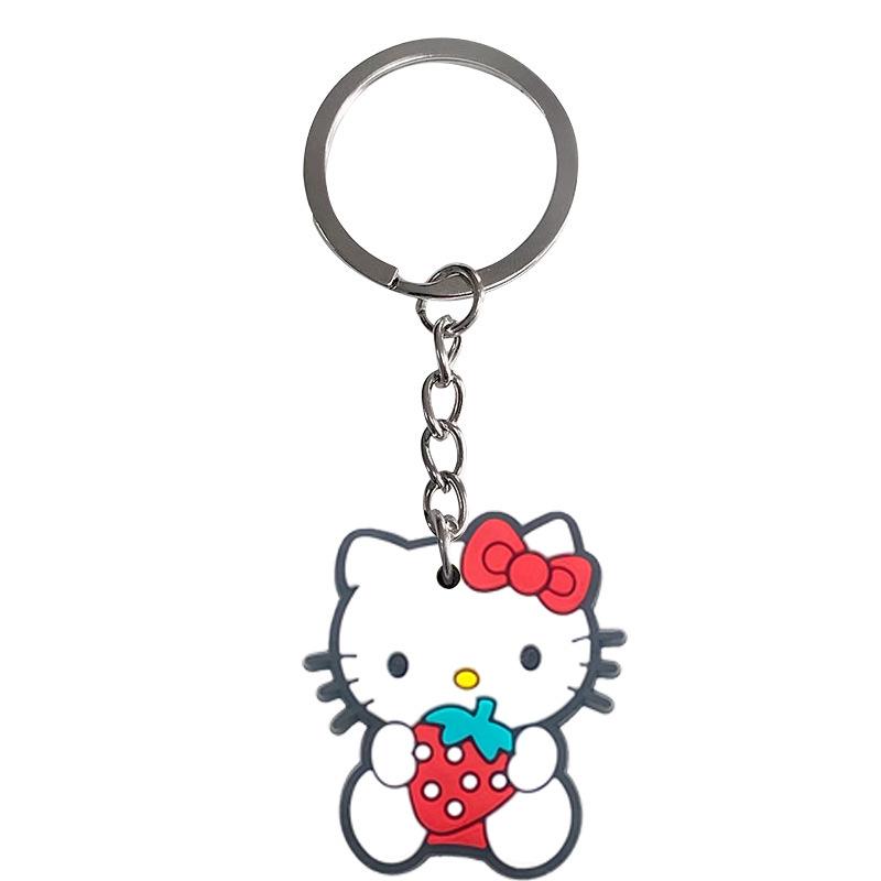 Брелок HelloKitty Мягкий резиновый кулон - Маленький подарочный аксессуар