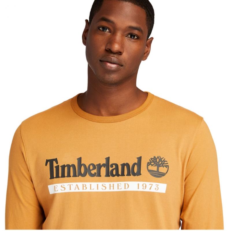 Timberland Мужская футболка с логотипом Play коричневого цвета Tb0a2awkz421