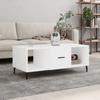  Coffee Table, White, 102x50x40 Cm, Wood-based Material