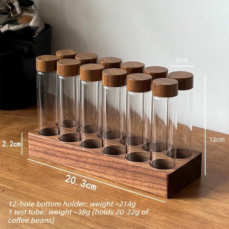 Coffee Beans Storage Bottles Desktop Glass Refill Bottle Bar Counter Storage Jars Multifunctional Home Organize Accessories