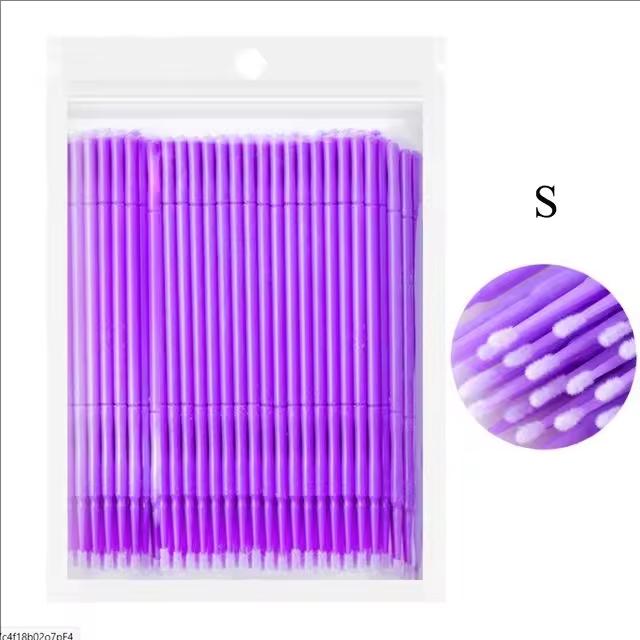 100 шт одноразовые ватные палочки щеточки для ресниц отдельные ресницы микрощеточка для удаления наращенных ресниц