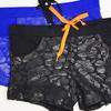Men Swim Trunks Fit Sexy Swimwear Beach Wear Tanning Surfing Black Flower