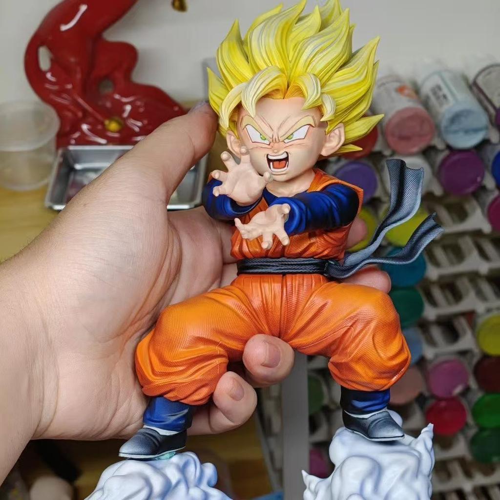 Аниме Dragon Ball Z Фигурка Сона Готэна Супер Сайян Транкс Фигурки Действия ПВХ Статуя Коллекционная Модель Игрушки Подарки
