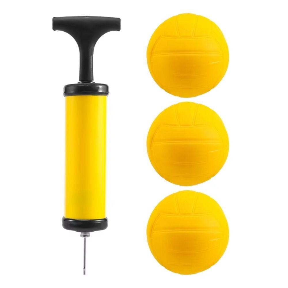 Strong Bounce Spike Game Ball With Pump Mini Volleyball Team Sports Round Net Ball Pool Lawn