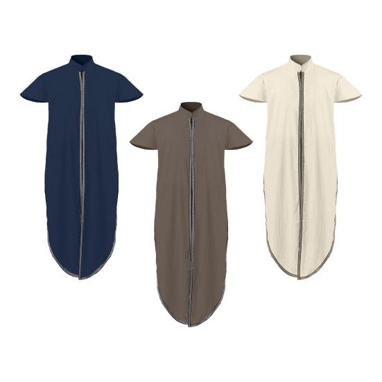 Мужской жилет, халат, средневековый викинг, винтажные рукава, вышивка, рыцарь эпохи Возрождения, косплей, короткие сценические мероприятия, костюм на Хэллоуин, пиратский топ