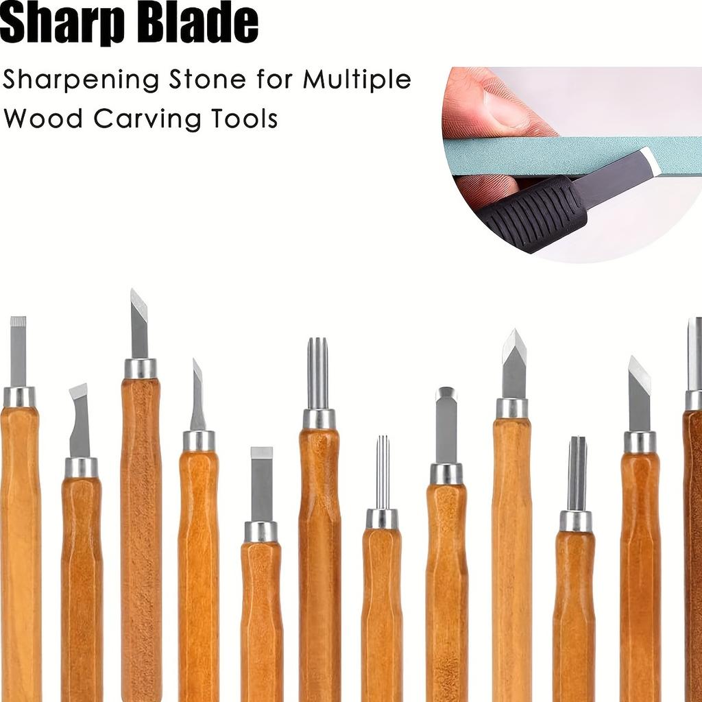 Набор из 3 шт. точильных камней, набор масляных камней с крупным зерном для заточки стамесок, резцов или большинства режущих инструментов с металлическим лезвием