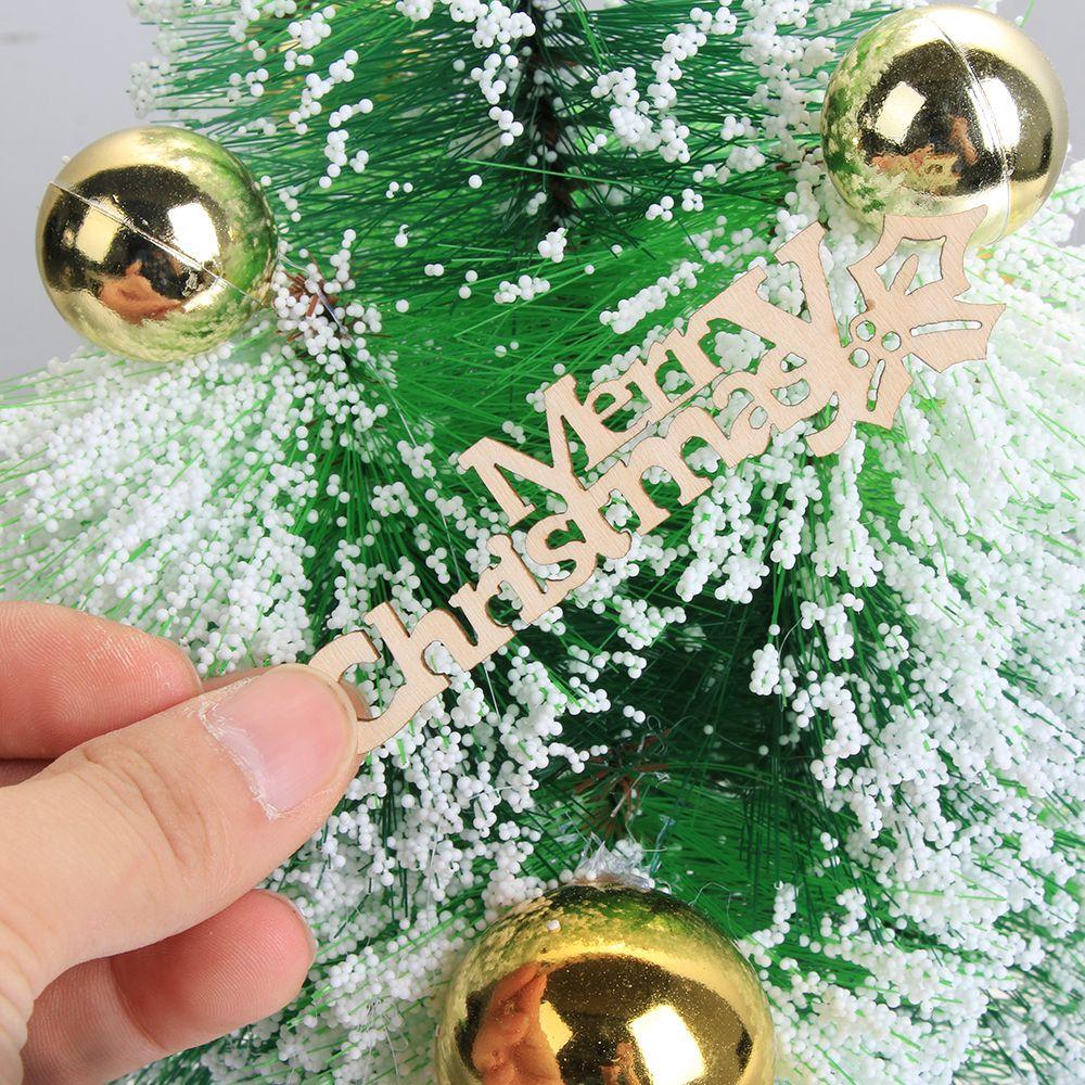 Crafts Letter Carving Hanging Ornaments Wood Pieces Wooden Slice Xmas Decoration Merry Christmas