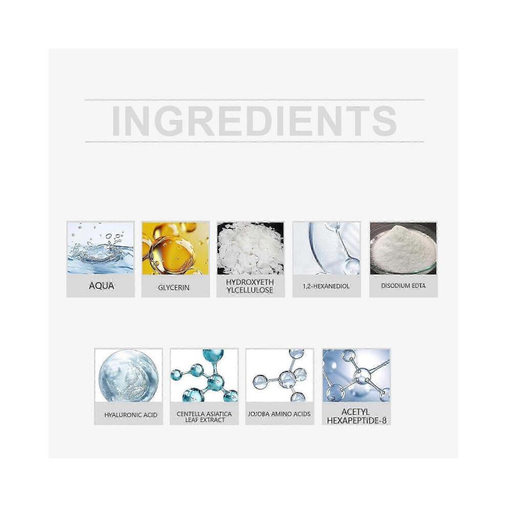 The 6 Peptide Skin Booster Serum, Repairing Serum with Hyaluronic Acid, Reduces Fine Lines & Wrinkles, Soothes Skin, Skin Renewal Boosting Facial Esse