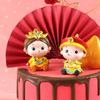 Королевские Миниатюрные Фигурки Императора и Императрицы из Смолы - Ретро Детский Декор
