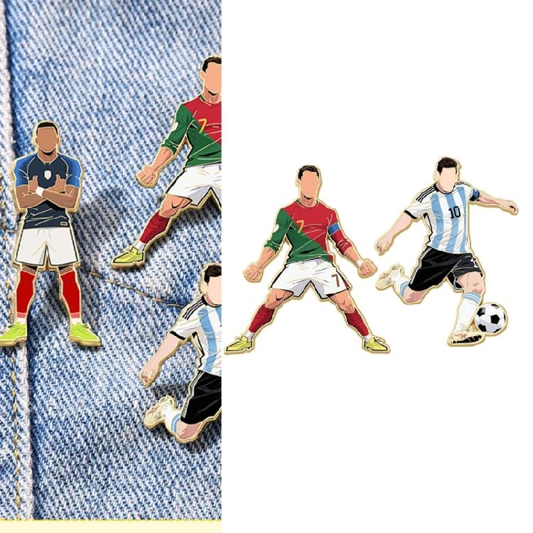 Trendy Sports Enthusiast Accessory Alloy Craft Soccer Brooch For Everyday Use