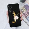 Чехол для телефона Samsung Galaxy A34 A33 A32 Элегантный Розовый Буква Мягкий Жидкий Силикон Квадратная Задняя Крышка Для Samsung A 34 33 32 Оболочка