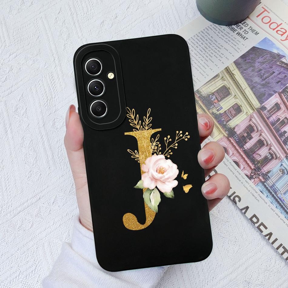 Чехол для телефона Samsung Galaxy A34 A33 A32 Элегантный Розовый Буква Мягкий Жидкий Силикон Квадратная Задняя Крышка Для Samsung A 34 33 32 Оболочка