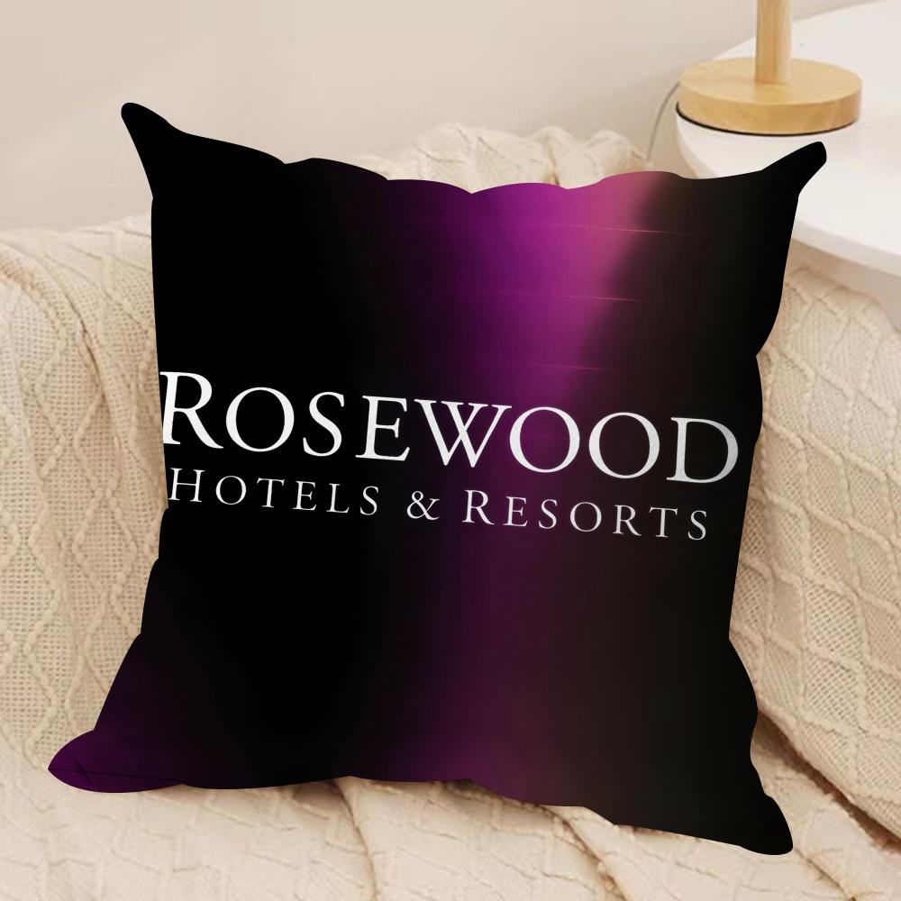 Классический бренд RRosewood Чехол для подушки HHotel Короткий плюш Двусторонний принт Квадратные декоративные наволочки для подушек Диван Домашний декор