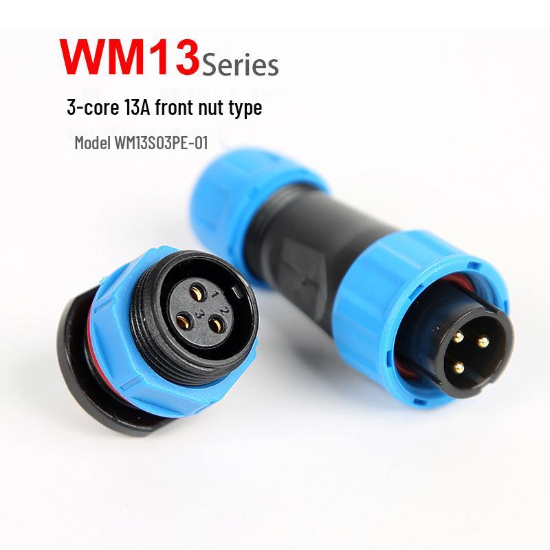 Водонепроницаемый авиационный штекер WM13 с многоконтактным разъемом M15 для спасения на воде