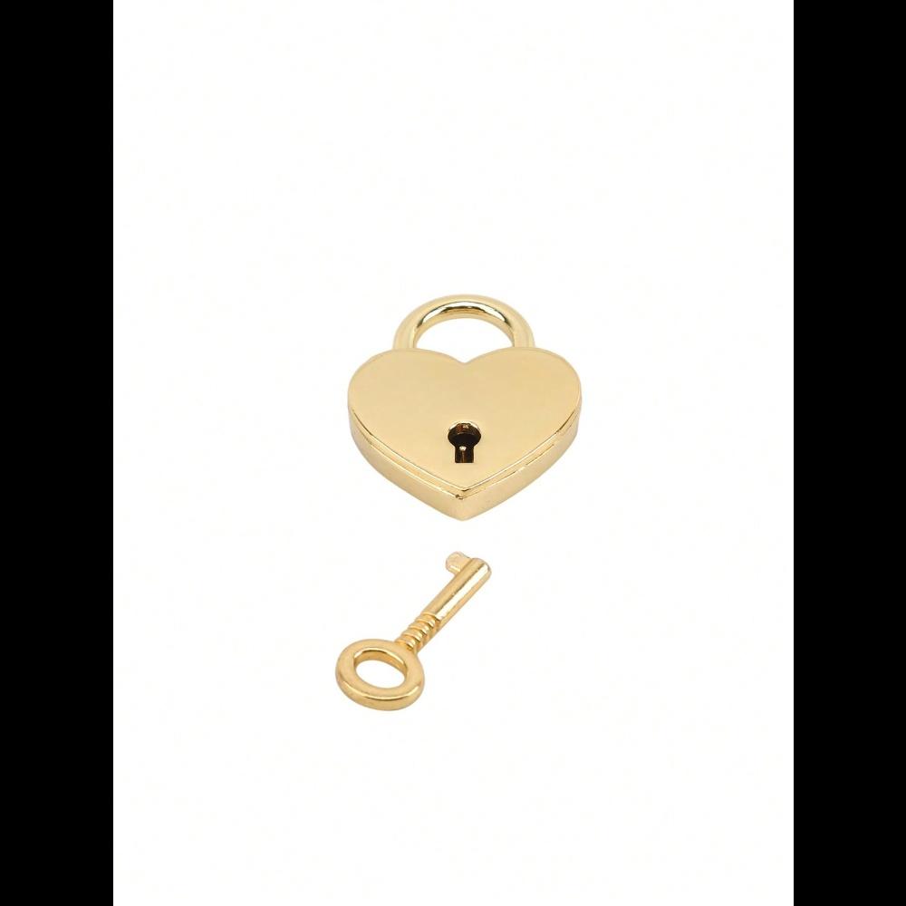 Красочный металлический навесной замок в форме сердца с ключом, аксессуары для сумки, замок любви, ключи-скелеты, навесной замок в форме сердца, милый маленький металлический замок в форме сердца