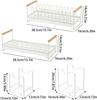 Подставки для хранения мисок и тарелок, кухонная полка для хранения, неперфорированные подставки для мисок и тарелок с дренажем, бытовые подставки для мисок и палочек для еды, новые