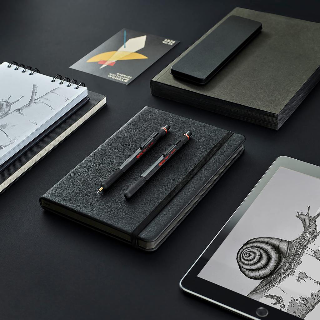 Механический карандаш Rotring 1900181 800+ + Стилус, Черный, 0,5 мм,