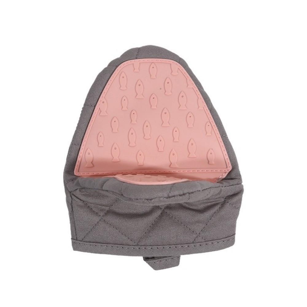 Multi-purpose Heat Resistant Oven Gloves Non-Slip Fish Shaped Anti Scald Gloves Mini Thick Hand Clip Cooking