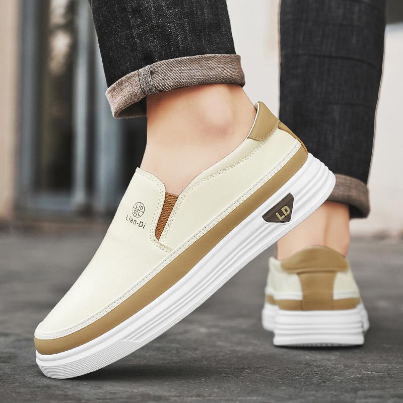 Мужские кроссовки для бега без застежек, кроссовки для студентов, черные кроссовки для скейтбординга, большие размеры