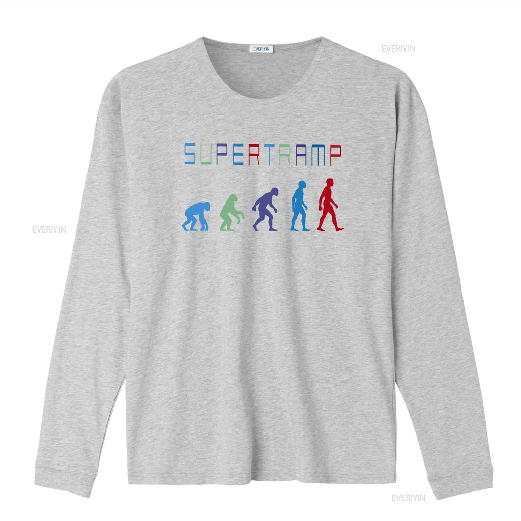 SUPERTRAMP Evolution Design Indie Prog Rock T SHIRT S 3XL vintage Washed homme Unisex Versatile Slightly Soft Casual Breathable