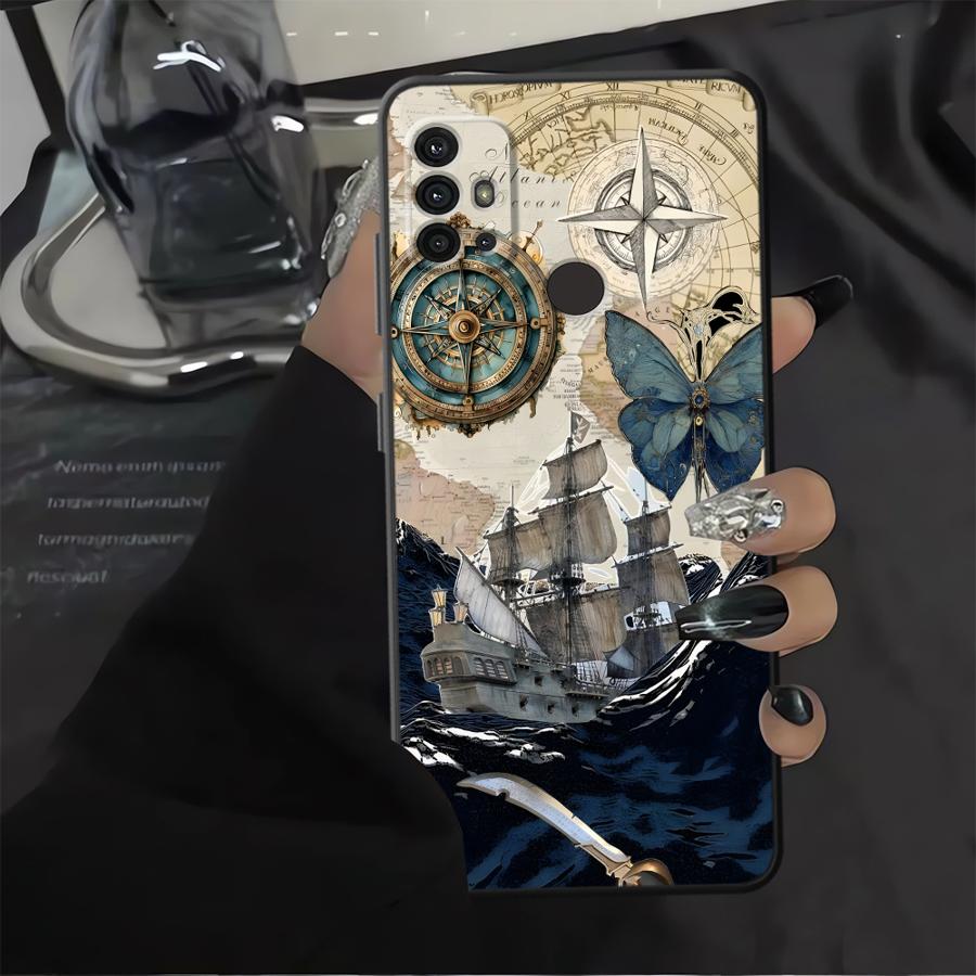 Чехол-накладка с ретро-узором для Motorola Moto G60s G32 G53 G30 G22 Edge40 G50 G52 Edge 20 Pro 30 Lite G71 G51 G73