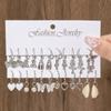 Hot-selling European and American metal earrings set, women's animal butterfly snake shape niche earrings set