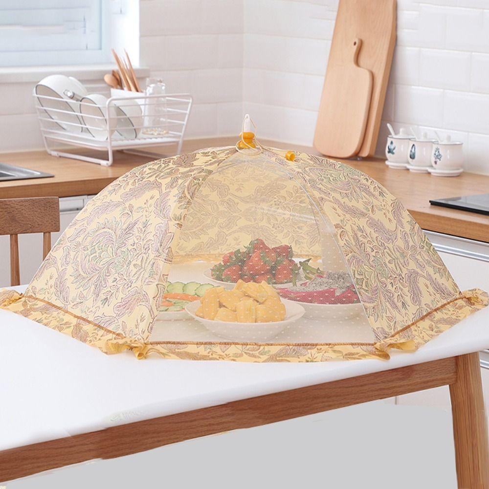 Сетчатый чехол для еды в виде зонтика, обеденный стол, организация, модная дышащая крышка для посуды