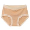 Women's Cotton Underwear High Waist 5A Antibacterial Silk Crotch Seamless Large Size Briefs