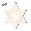 Lightweight Wood Hanging Ornaments Wooden Christmas Snowflake Ornaments Rustic Xmas Tree Decorations Boho Winter Wonderland Crafts for Tree Holiday