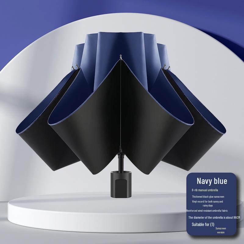 Очень большой зонт-солнцезащитный двойного назначения: Плотный, Усиленный, Складной для Солнца и Дождя
