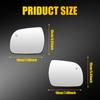 Left/Right Side Heated Mirror Glass Clear Replacement For Toyota Sienna 2011-19