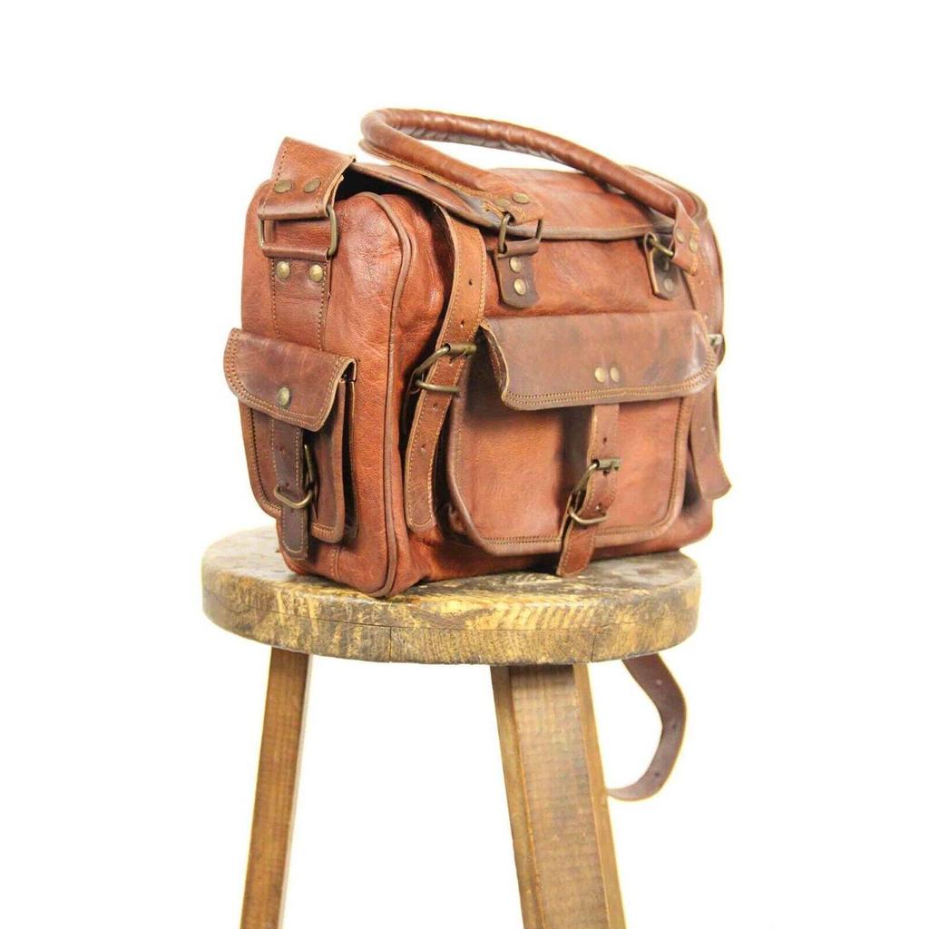 14-дюймовая женская кожаная сумка через плечо Tote Purse Handbag Crossbody Satchel