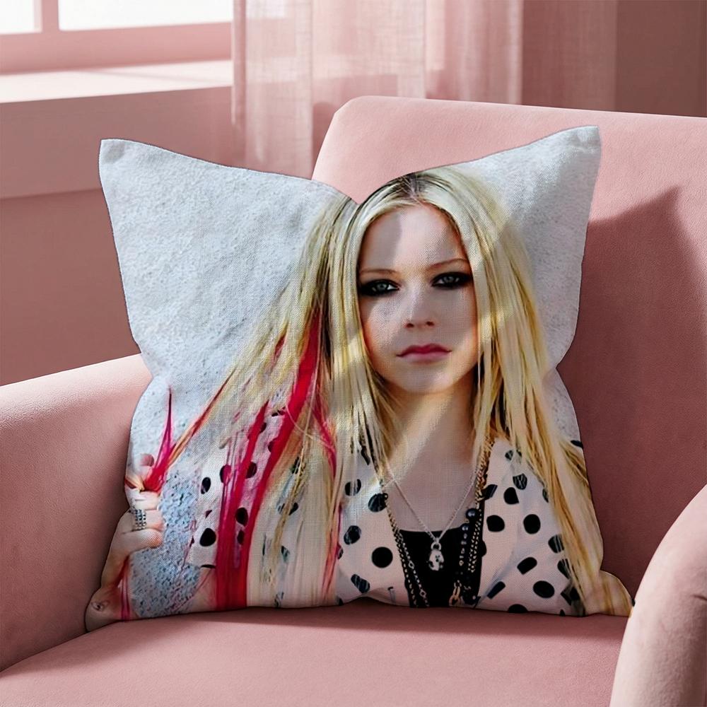 A-Avril Ramona Lavigne Наволочка для подушки Многоцелевая наволочка для дома и автомобиля - Двусторонняя, Мягкая и Прочная для ежедневного использования