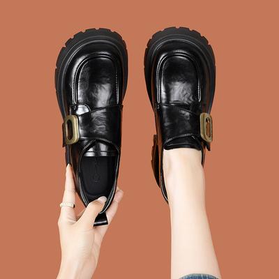 Натуральная кожа на плоской подошве для женской обуви Huizhou, виноградная кожаная обувь из той же кожи для женщин, осень и зима, новые внутренние мокасины с завышенной талией для женщин