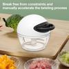 Mini Manual Garlic Chopper Portable Hand-Pull Food Processor for Garlic Ginger Chili Efficient Food Preparation Kitchen Gadget