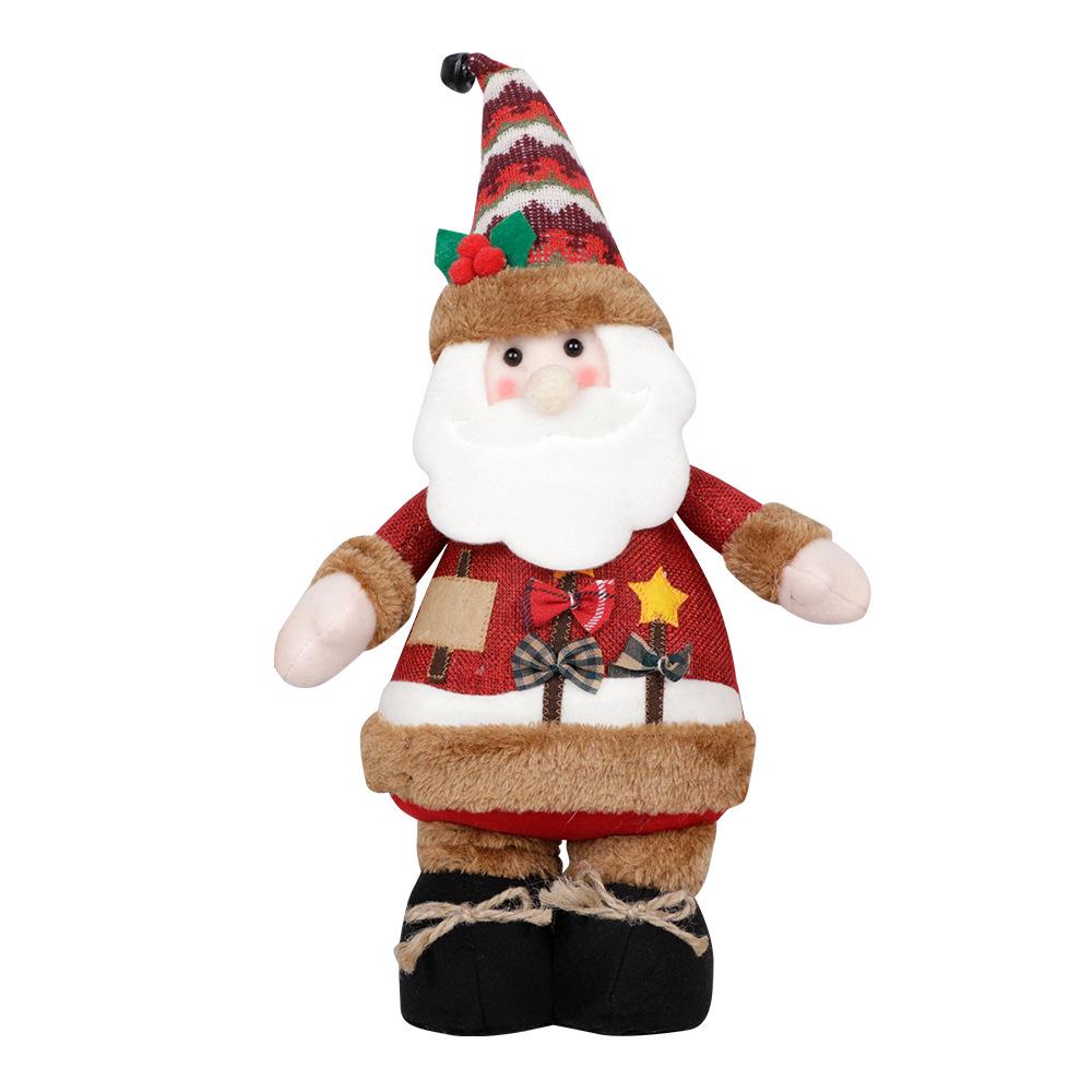 Рождественские украшения в виде Санта-Клауса, снеговика и лося, стоящих кукол — идеально подходят для праздничного оформления отелей и торговых центров