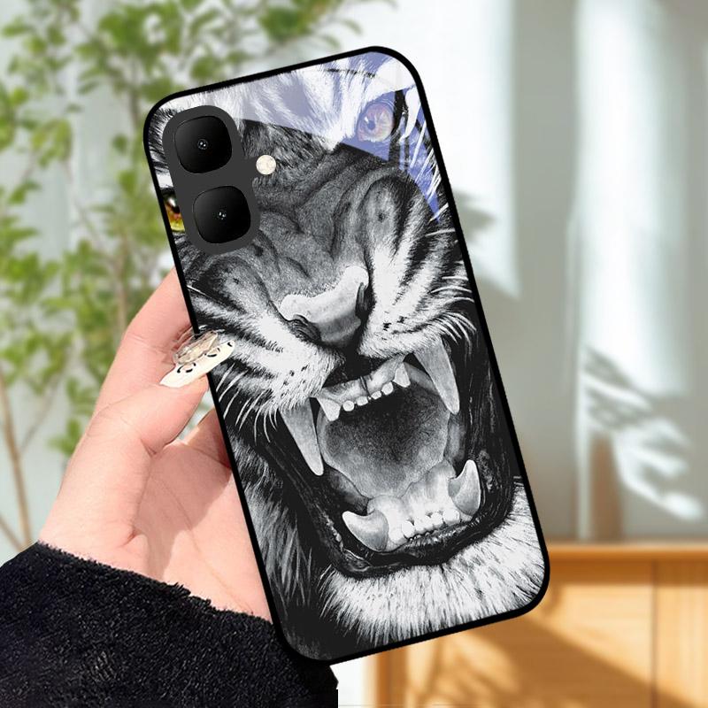Для Infinix Smart 10 X6725 Чехол Закаленное Стекло Ударопрочная Задняя Крышка Чехлы Для Телефона Для Tecno Pop 10 Защитный Чехол Для Камеры Fundas