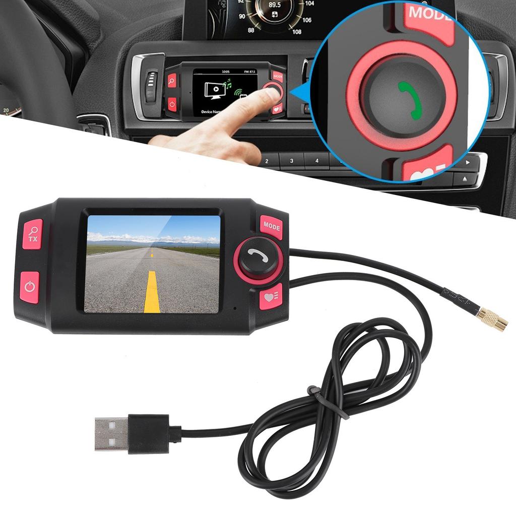Автомобильный радиоприемник DAB Адаптер цифрового аудиовещания FM-передатчик Автомобильный комплект громкой связи Bluetooth